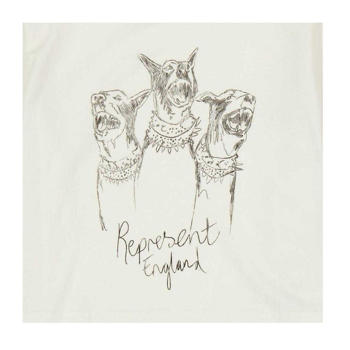 White - Side - Represent Childrens-Kids Dogs T-Shirt