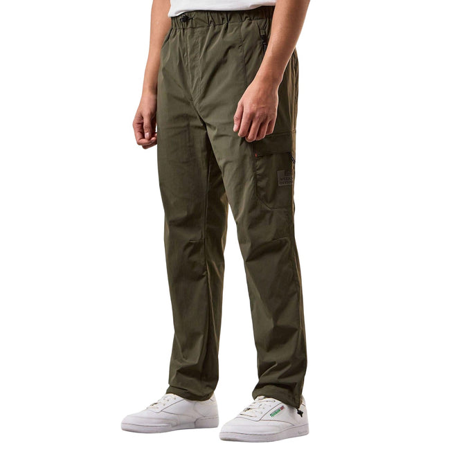 Green - Close up - Weekend Offender Mens Tulum Technical Combat Trousers