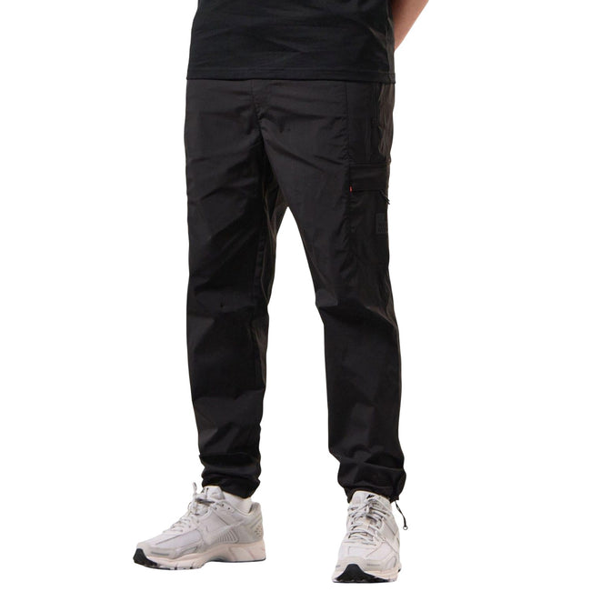 Black - Close up - Weekend Offender Mens Tulum Technical Combat Trousers