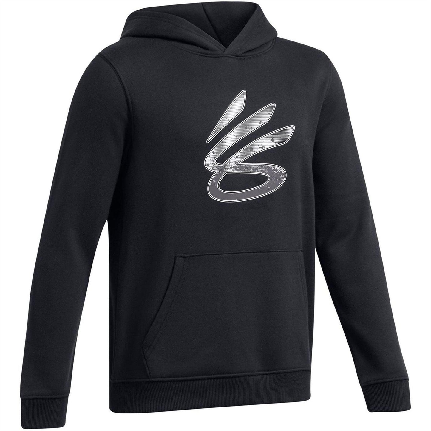 Black - Side - Under Armour Childrens-Kids Curry Splash Graphic Print Hoodie