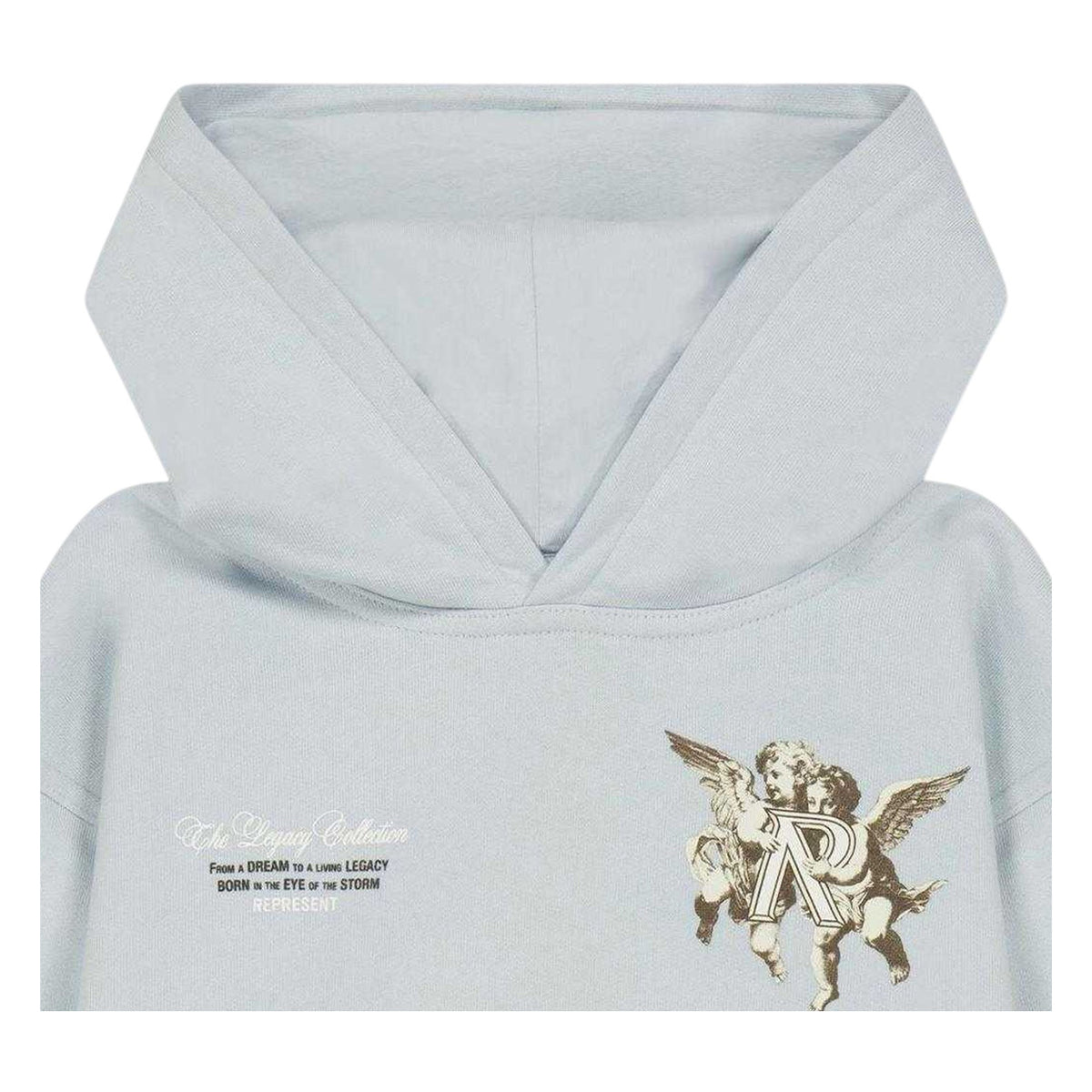 Cloud Blue - Side - Represent Childrens-Kids Cherub Relaxed Fit Hoodie