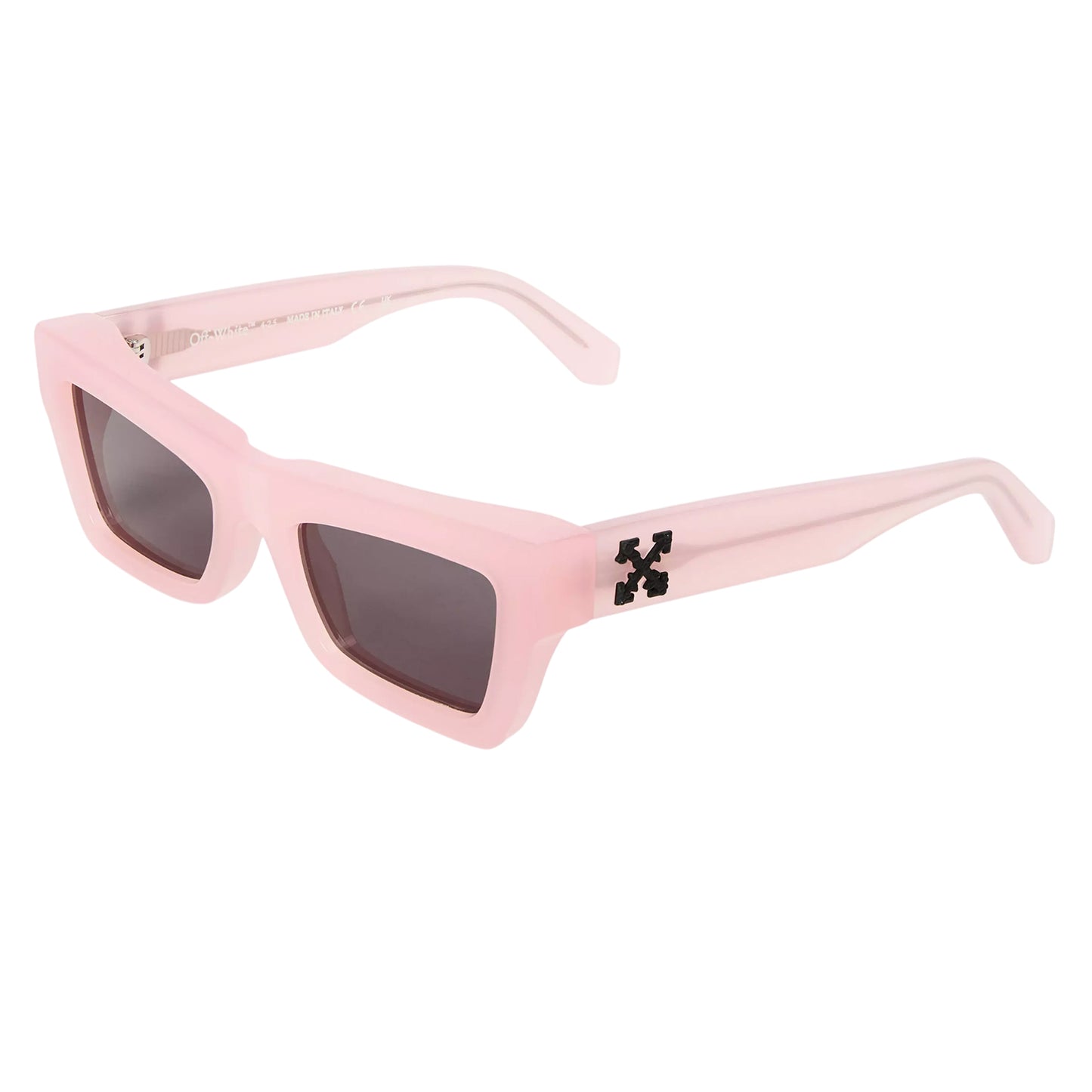 Black-Yellow - Back - Off White Unisex Adult Charleston Square Frame Sunglasses