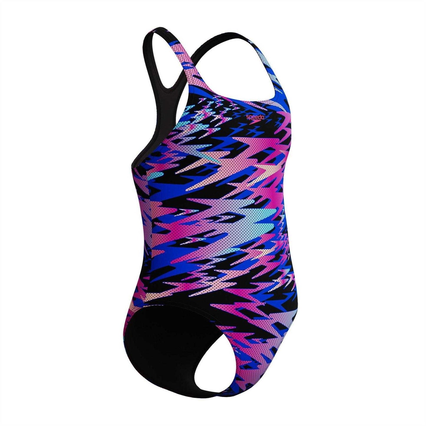 Anthracite - Pack Shot - Speedo Girls Hyper Boom Muscleback One Piece Swimsuit