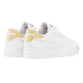 White-Gold - Back - Reebok Unisex Adult Court Advance Clip Trainers