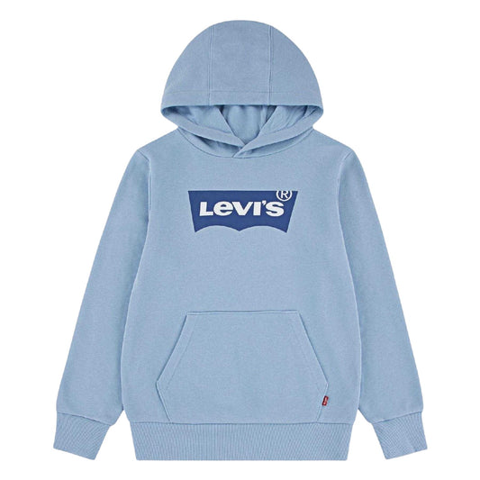 Blue - Front - Levis Childrens-Kids Batwing Logo Hoodie
