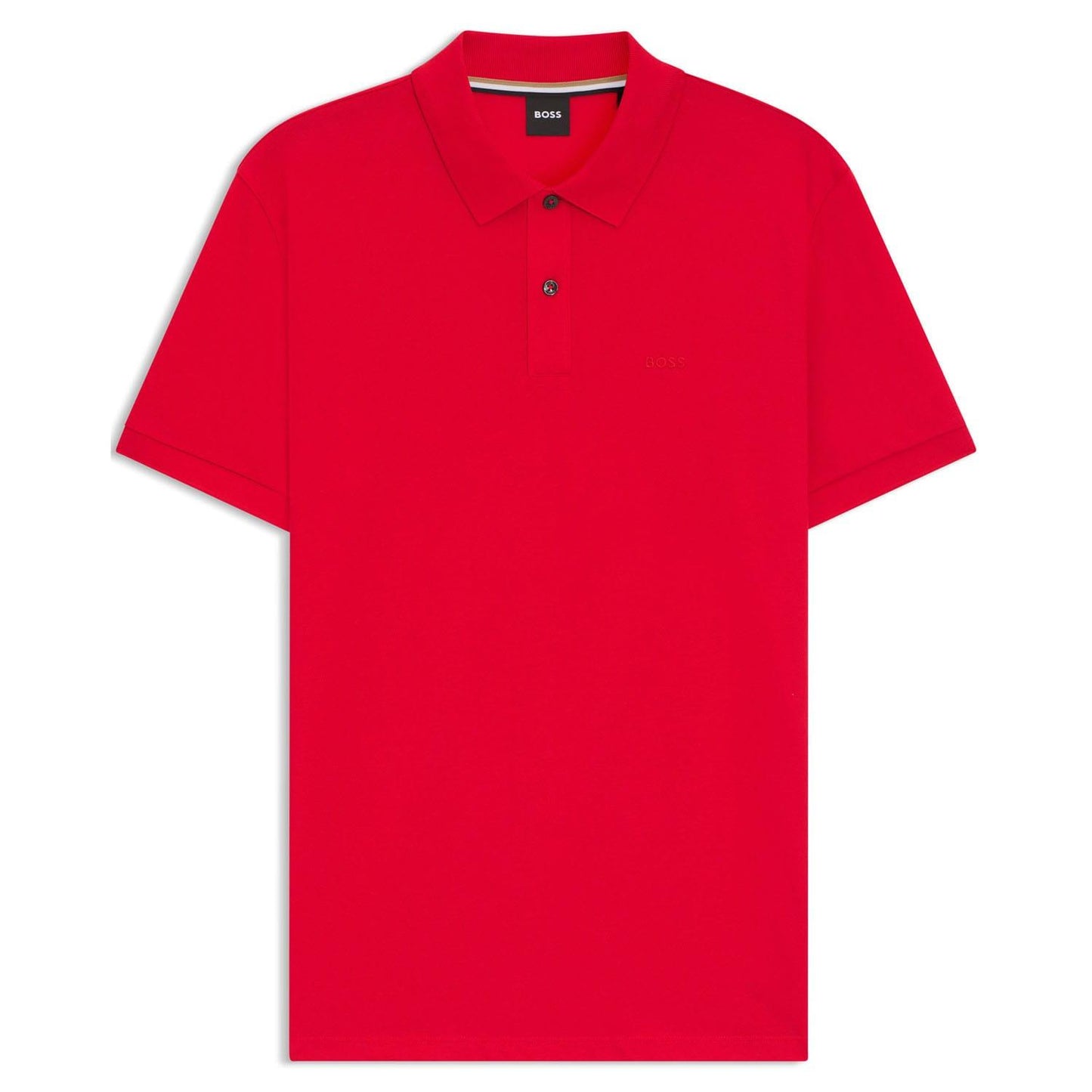 Red - Pack Shot - Boss Mens Pallas Regular Polo Shirt