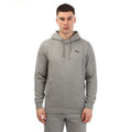 Grey - Front - Puma Mens Small Logo Hoodie