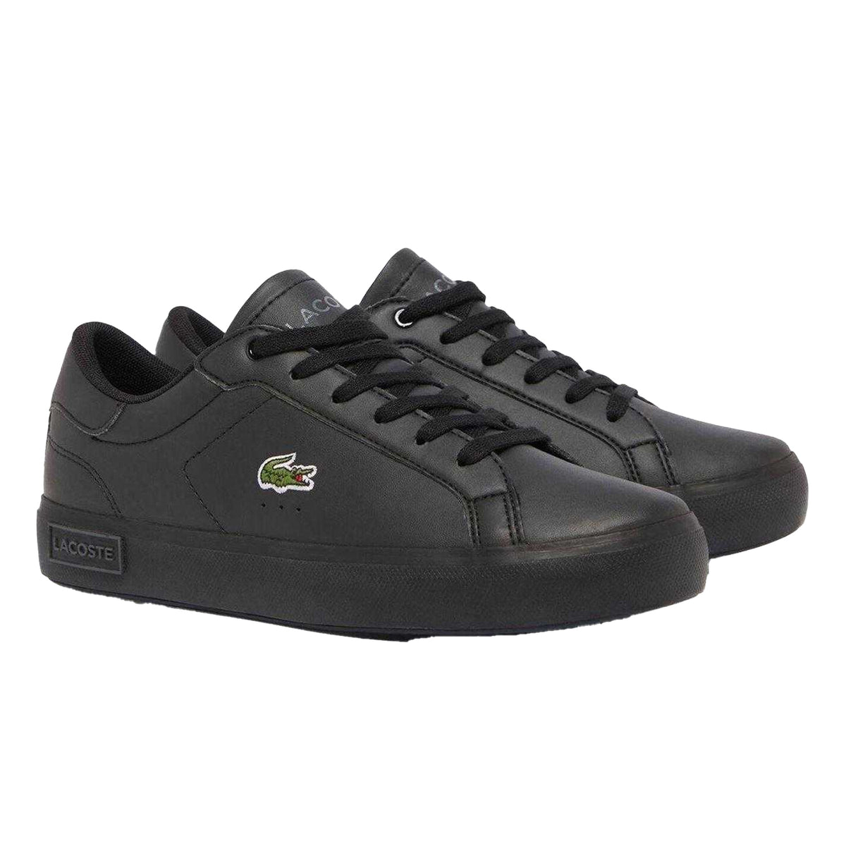 Black - Lifestyle - Lacoste Childrens-Kids Powercourt Trainers
