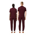 Maroon Red - Back - Lacoste Unisex Adult Tapered Leg Jogging Bottoms