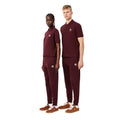 Maroon Red - Close up - Lacoste Unisex Adult Tapered Leg Jogging Bottoms
