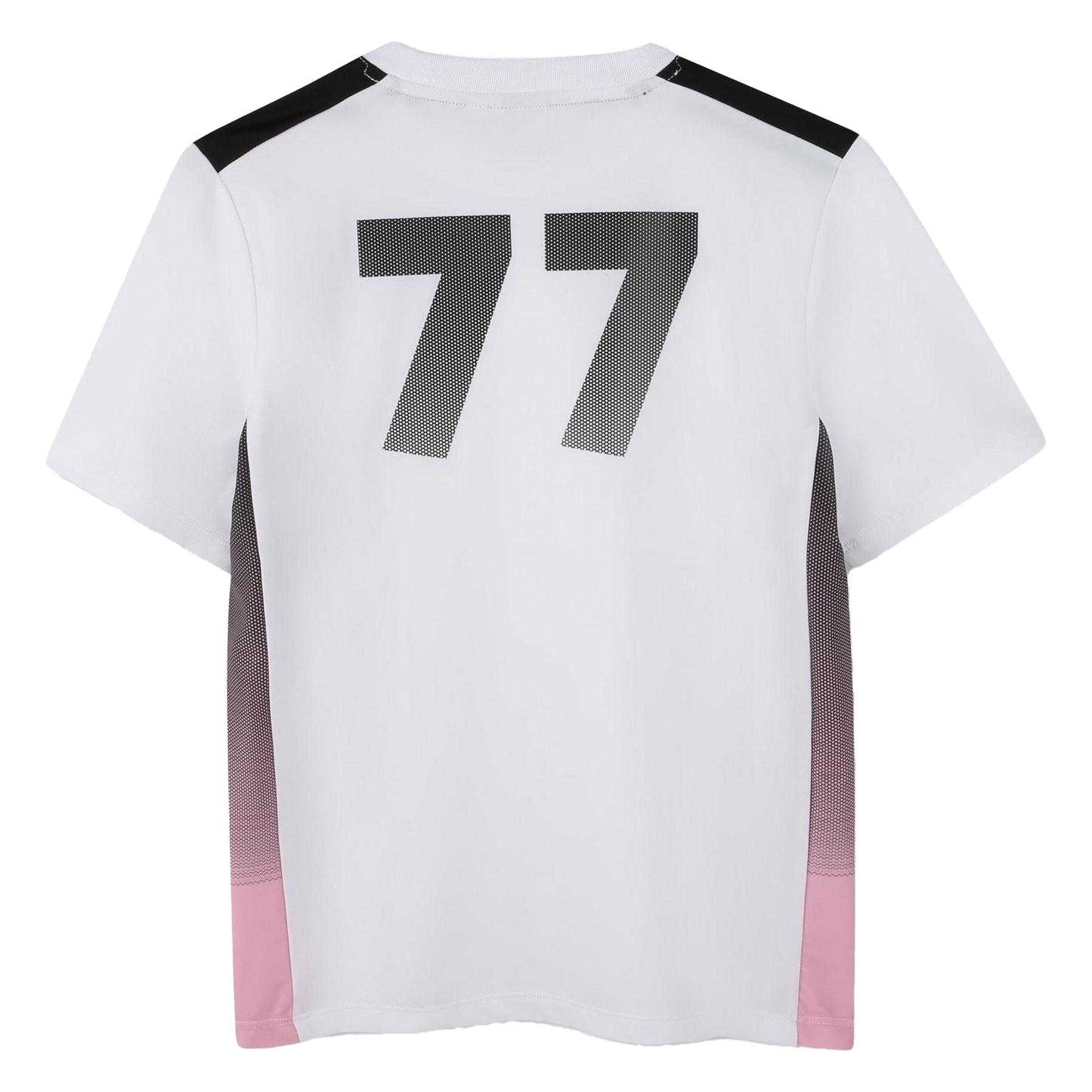 White - Back - Boss Childrens-Kids Embroidered T-Shirt