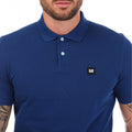Blue - Side - Weekend Offender Mens Barnum Polo Shirt
