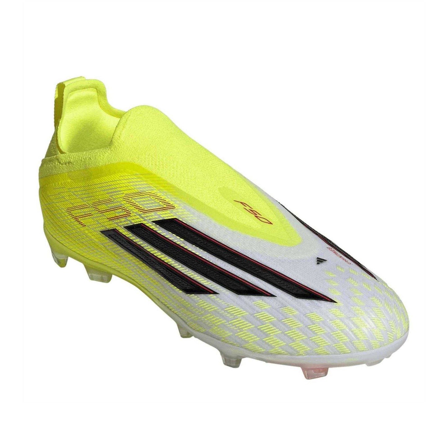 Solar Yellow - Pack Shot - Adidas Childrens-Kids F50 Elite Firm Ground Football Boots