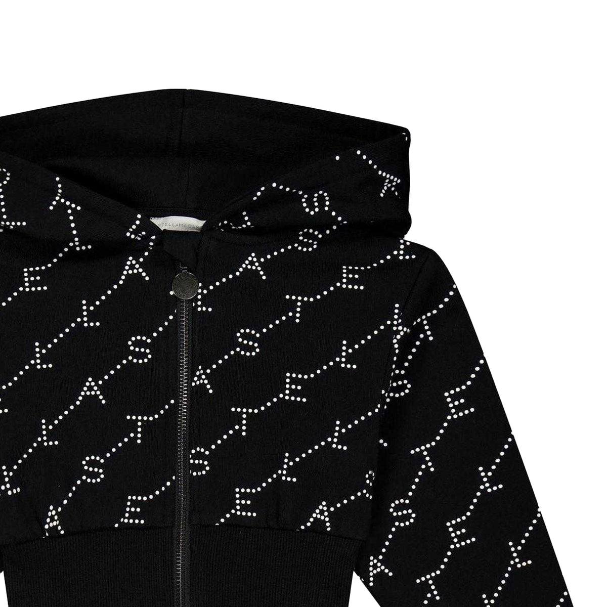 Black - Side - Stella McCartney Childrens-Kids Full Zip Hoodie