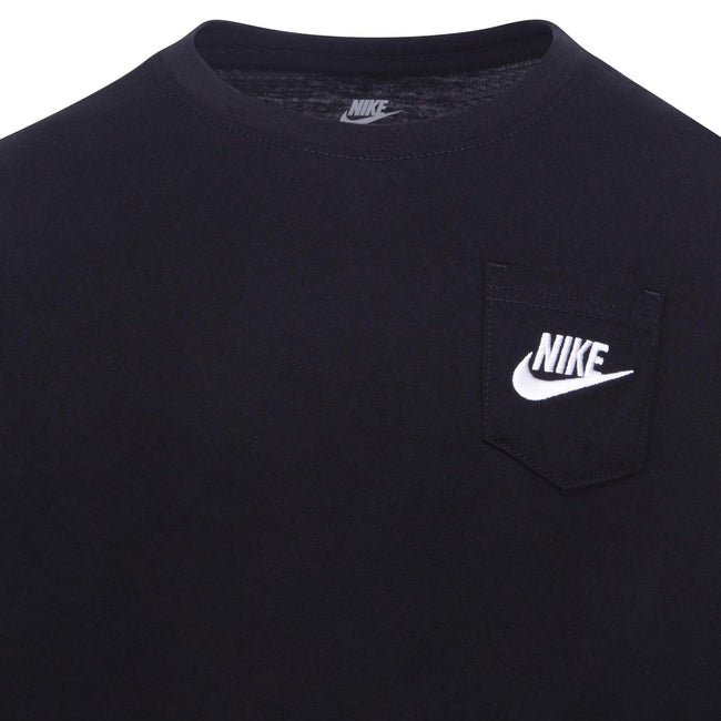 Black - Side - Nike Childrens-Kids Relaxed Fit Long-Sleeved Sweatshirt