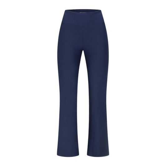 Indigo - Front - Rohnisch Womens-Ladies Performance Flared Gym Leggings
