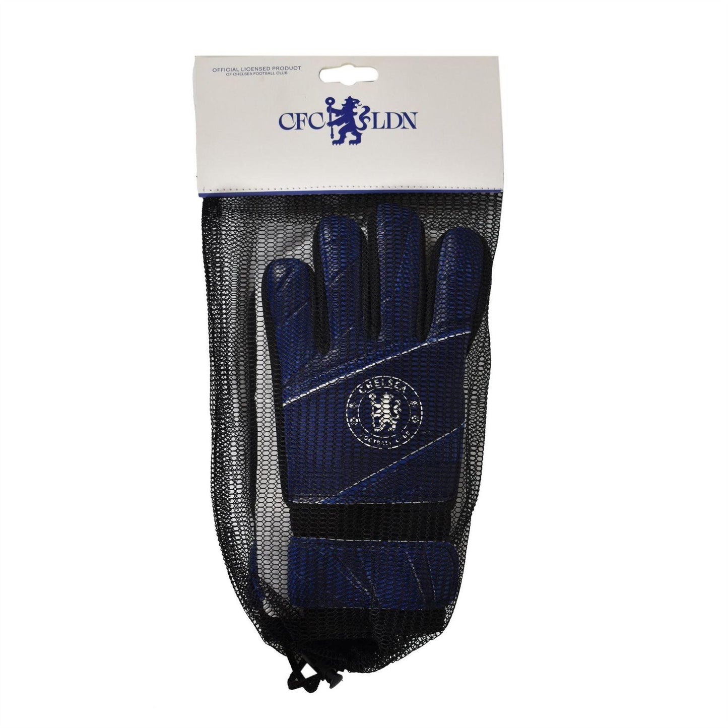 Royal Blue - Back - Team Childrens-Kids Fuse Chelsea FC Goalkeeper Gloves