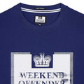 Blue - Side - Weekend Offender Mens Bonpensiero Graphic T-Shirt