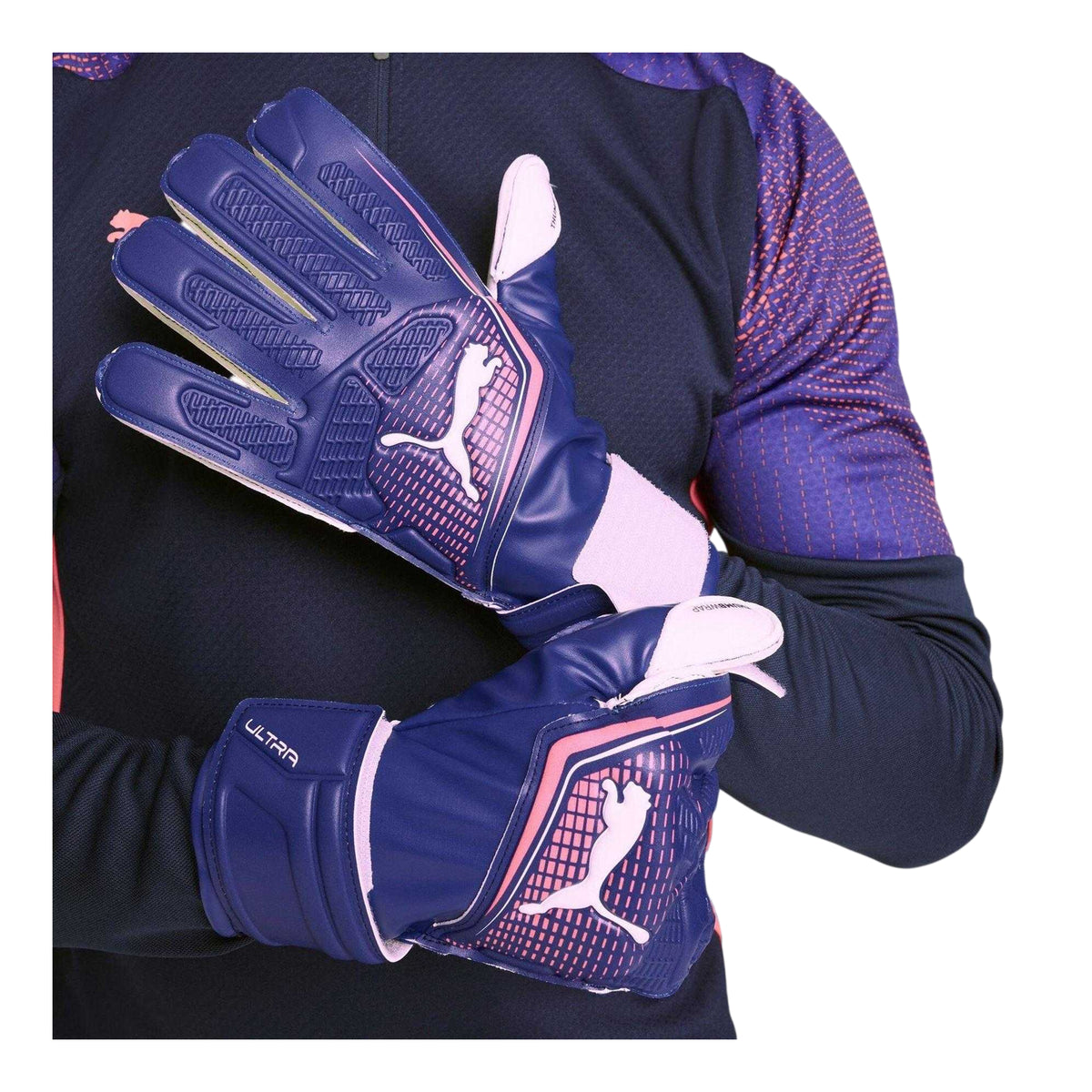 Blue-Sunset Glow - Side - Puma Childrens-Kids Match RC Goalkeeper Gloves