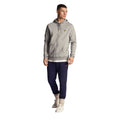Grey - Pack Shot - Lyle & Scott Mens Fly Fleece Full Zip Hoodie