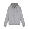 Grey - Front - Lyle & Scott Mens Fly Fleece Full Zip Hoodie