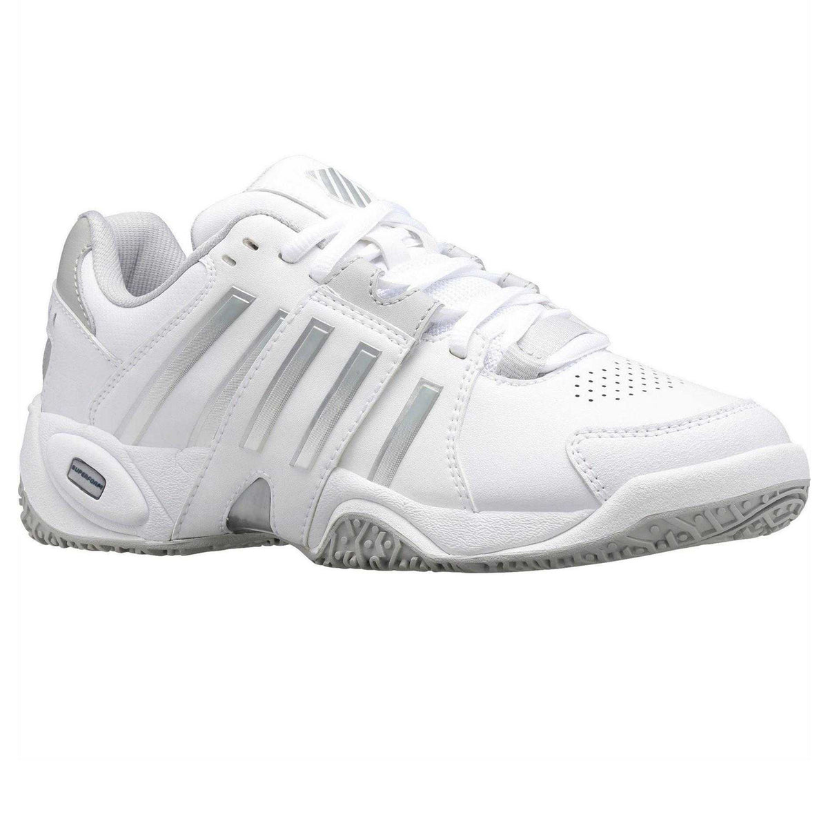 White - Pack Shot - K-Swiss Womens-Ladies Accomplish Tennis Shoes