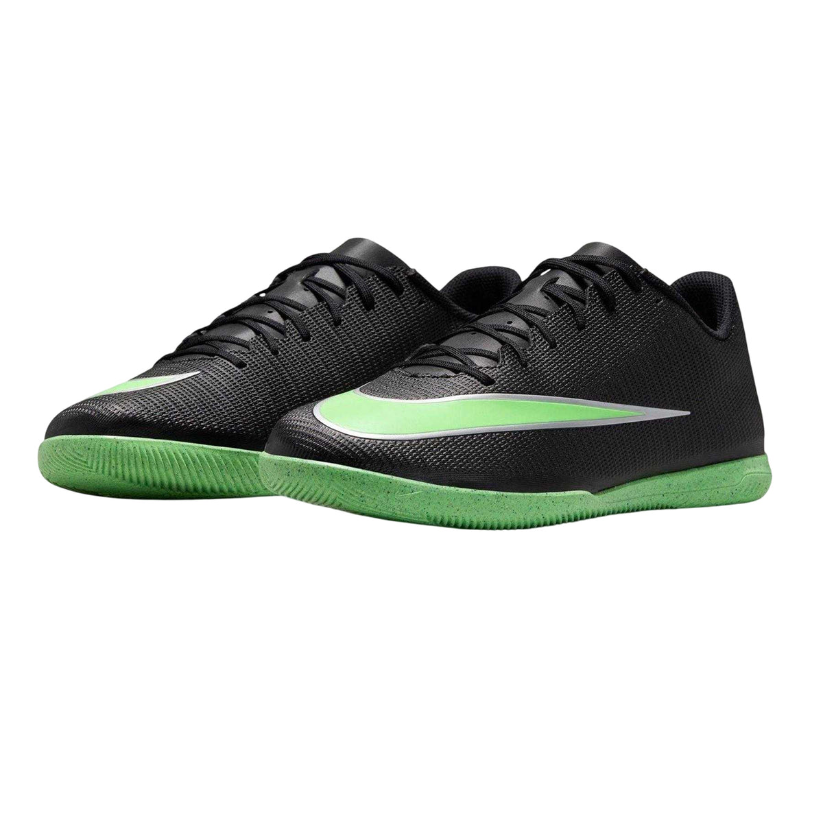 Black-Green - Pack Shot - Nike Mens Mercurial Indoor Football Shoes