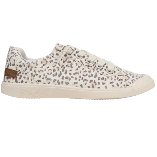Cream - Front - Blowfish Malibu Womens-Ladies Vienna Leopard Print Trainers