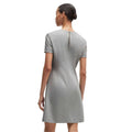 Light Grey - Back - Boss Womens-Ladies Donalara Short-Sleeved Dress