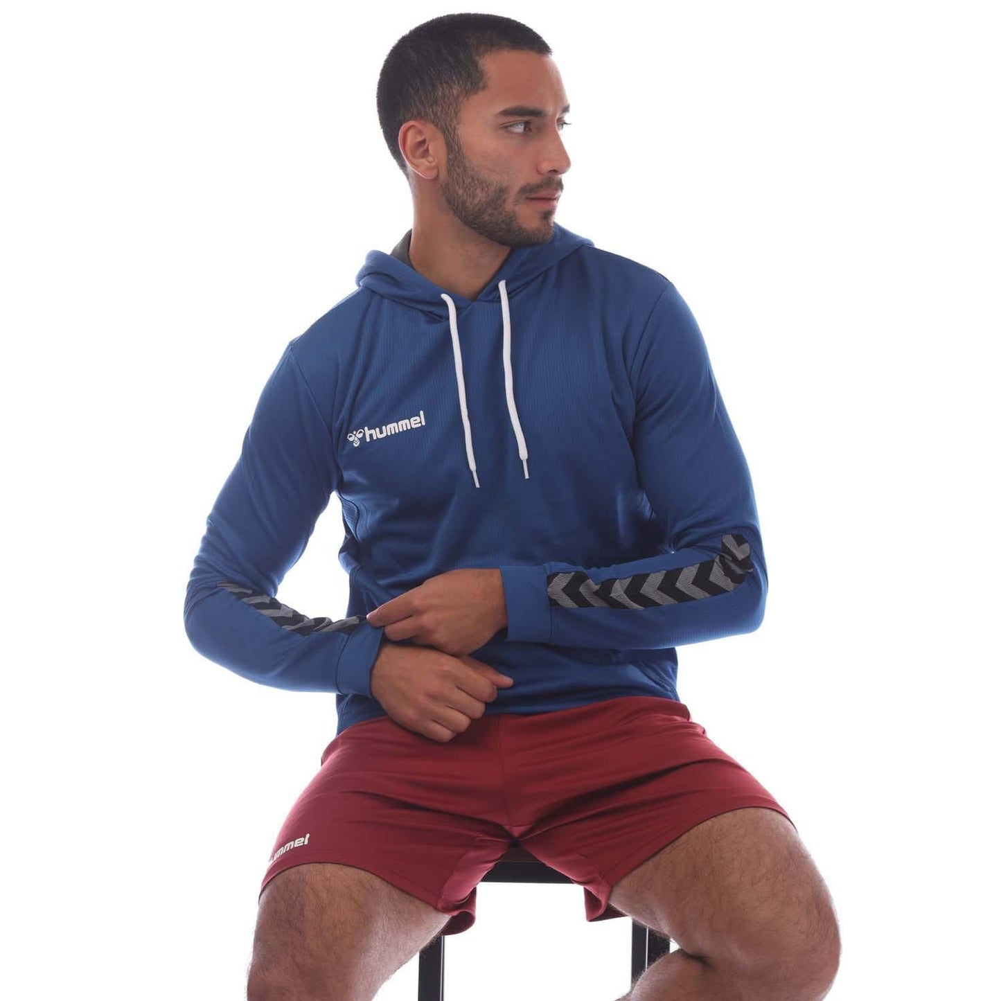 Blue - Lifestyle - Hummel Mens Authentic Polyester Hoodie