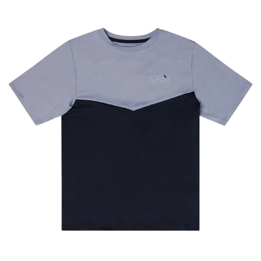 Midnight Blue-Lilac - Front - OEX Childrens-Kids Flynn T-Shirt