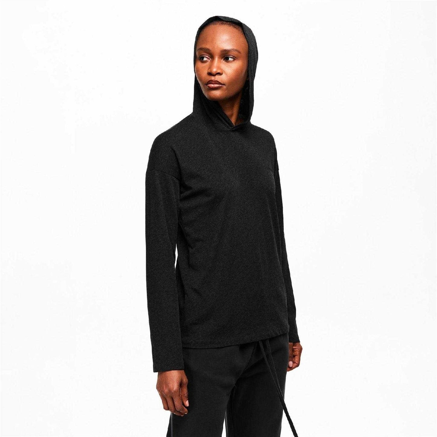 Vintage Black - Lifestyle - Fear Of God Essentials Womens-Ladies Oversized Pullover Hoodie