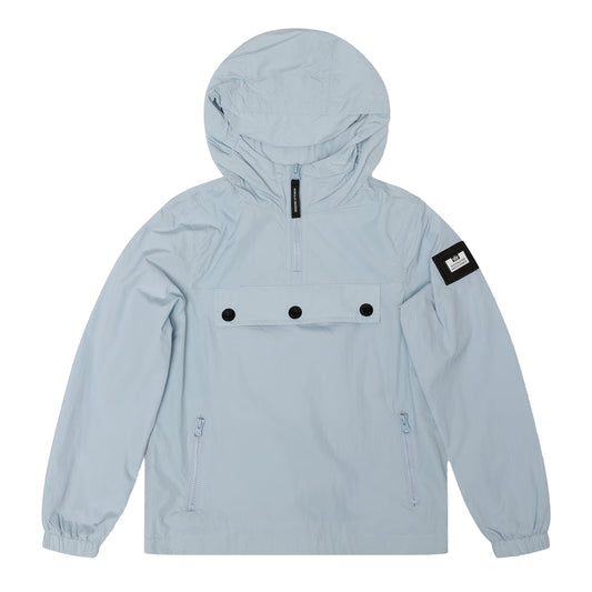 Cloud - Front - Weekend Offender Boys Hooded Quarter Zip Puffer Jacket