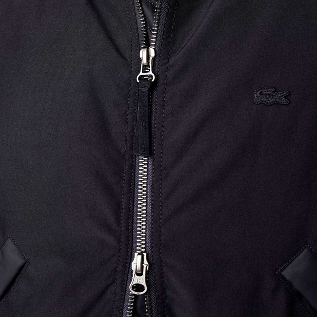 Navy - Pack Shot - Lacoste Mens Logo Full Zip Bomber Jacket