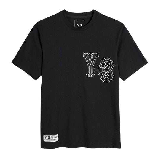Black - Front - Y-3 Mens Elite 5 Gfx Logo T-Shirt