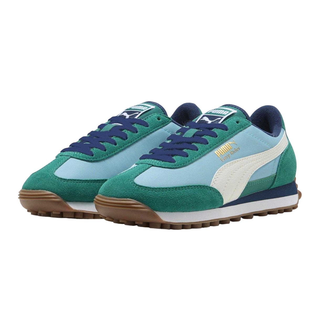 Aqua-Vaporous Grey - Lifestyle - Puma Childrens-Kids Easy Rider Suede Trainers