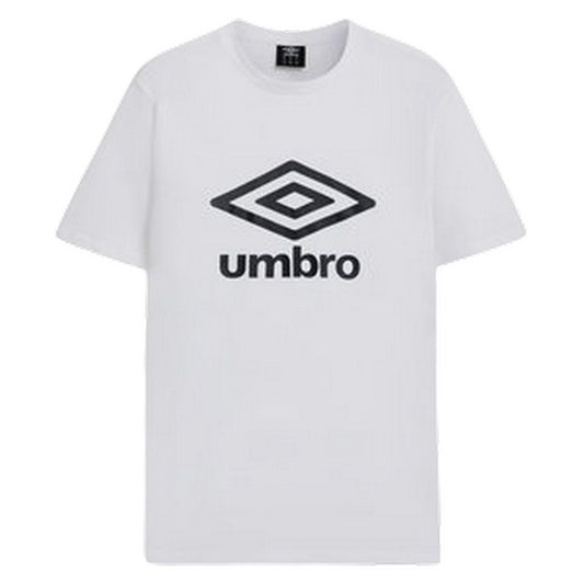 White - Front - Umbro Childrens-Kids Big Logo Crew Neck T-Shirt