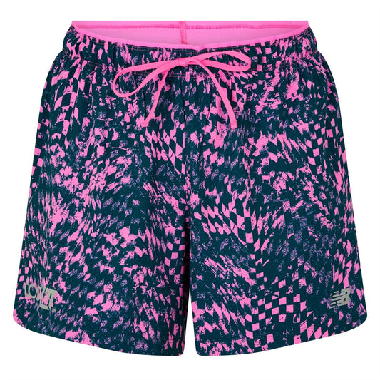 Pink - Front - New Balance Mens London Edition London Running Shorts