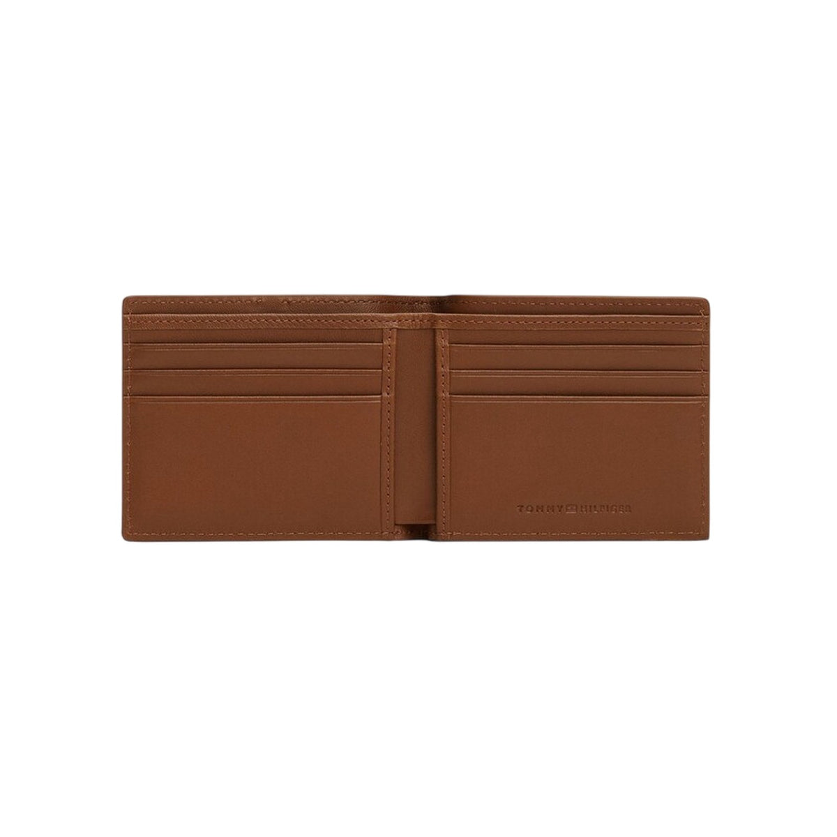 Cognac - Side - Tommy Hilfiger Leather Bi-Fold Wallet