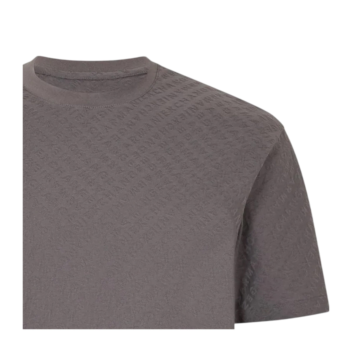 Grey - Side - Armani Exchange Mens Exchange Regular T-Shirt