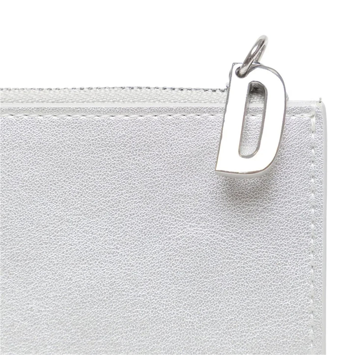 Silver - Side - Diesel Bi-Fold Leather Wallet