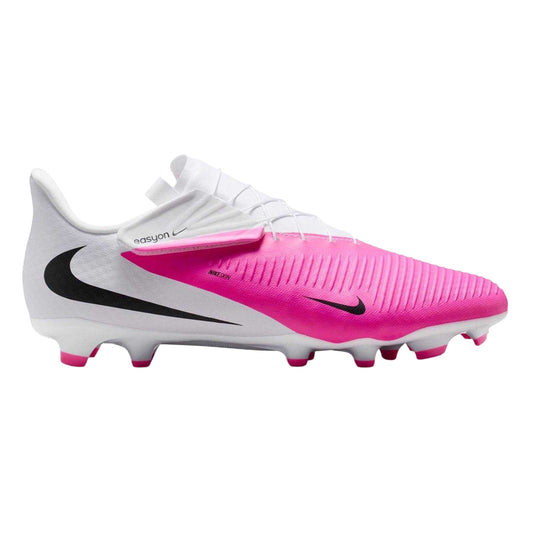 Pink-White-Black - Front - Nike Mens Academy Phantom Firm Ground Football Boots