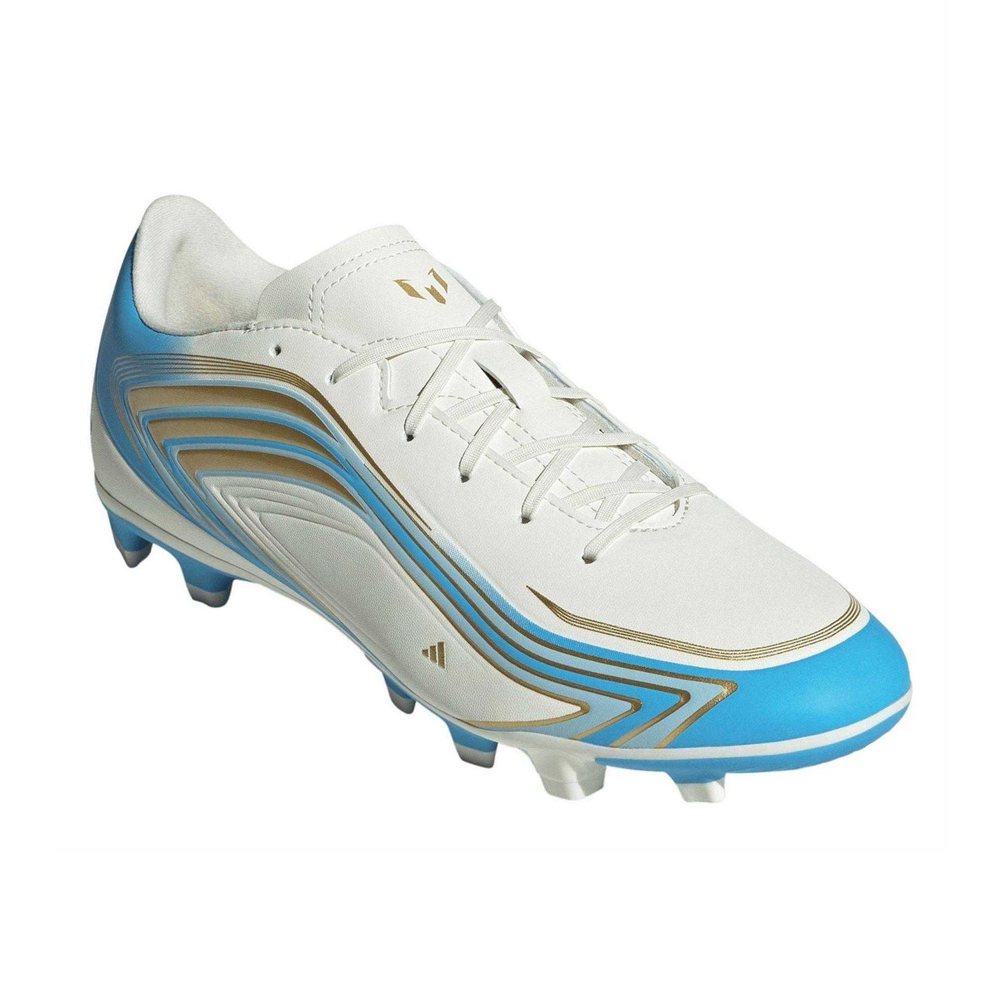 Cream-Blue-Gold - Pack Shot - Adidas Mens F50 Club Firm Ground Football Boots
