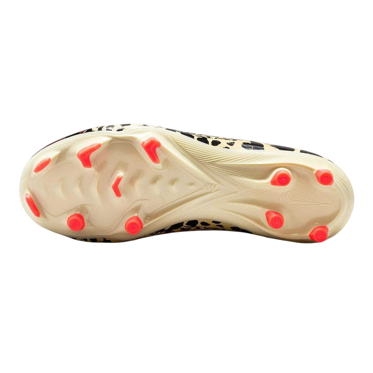 Burgundy - Pack Shot - Nike Childrens-Kids Zoom Mercurial Superfly 10 Academy Leopard Print Laceless Firm Ground Football Boots