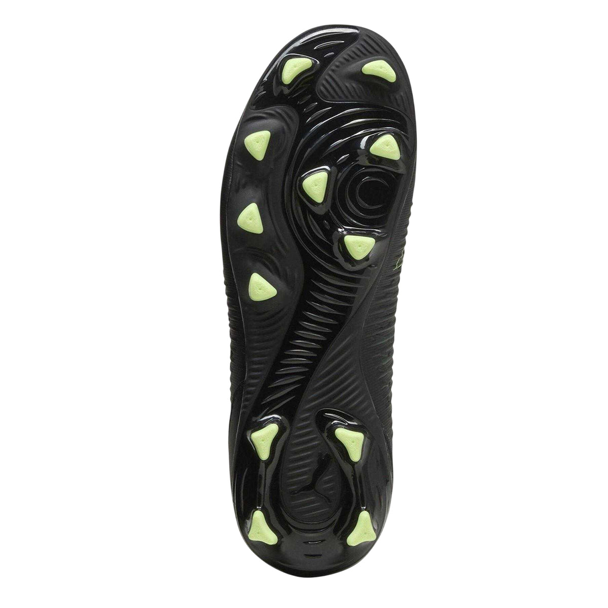 Black-Green - Pack Shot - Puma Childrens-Kids Future 8 Match Firm Ground Football Boots