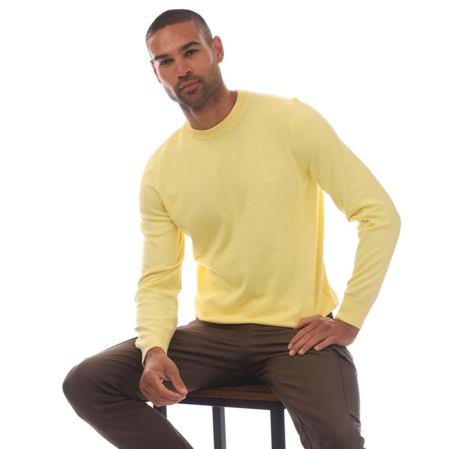 Yellow - Lifestyle - Boss Mens Pacas L Sweater Top