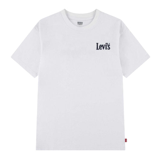 White - Front - Levis Childrens-Kids Aquatic Lounge Graphic Print T-Shirt