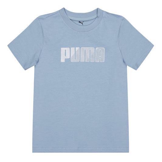 Cool Blue - Front - Puma Childrens-Kids Graphic Print Lightweight T-Shirt