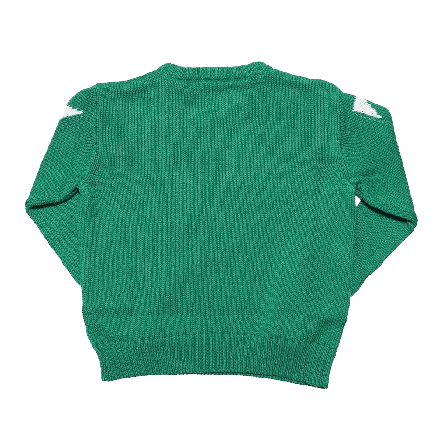 Green-White - Back - Off White Childrens-Kids Helvetica Sweatshirt