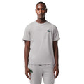 Grey - Side - Lacoste Mens Cotton Lounge T-Shirt